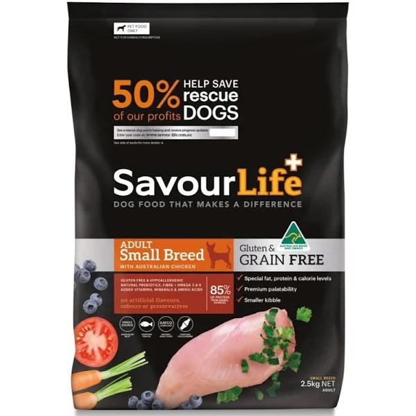 Savourlife Grain Free Small Breed Adult Dog Food 2.5kg