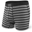 Saxx Men's Ultra Boxer Brief Black Crew Stripe XL