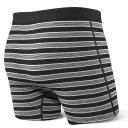 Saxx Men's Ultra Boxer Brief Black Crew Stripe XL