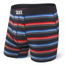 Saxx Men's Ultra Boxer Brief Black Crew Stripe XL