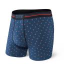 Saxx Men's Ultra Boxer Brief Underwear - Polka Pineapple Blue
