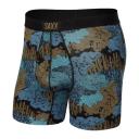 Saxx Men's Ultra Boxer Brief Underwear - Polka Pineapple Blue XL