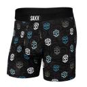 Saxx Men's Ultra Boxer Brief Underwear - Polka Pineapple Blue XL