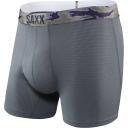 Saxx Quest Boxer Brief Fly Men's Underwear, S Red Solar Stripe