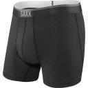 Saxx Quest Boxer Brief Fly Men's Underwear, S Red Solar Stripe