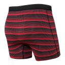 Saxx Quest Boxer Brief Fly - Red Sunrise Stipe - S Size: Small
