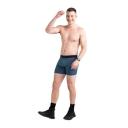 Saxx Quest Quick Dry Mesh Boxer Brief Fly Storm Blue
