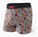 Saxx Ultra Boxer Brief: Polka Pineapple Blue