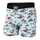 Saxx Ultra Boxer Brief: Polka Pineapple Blue