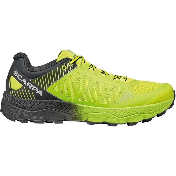 Scarpa Spin Ultra Trail Running Shoes Black Lime Green - 40.5