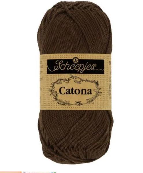 Scheepjes Catona 50g - 162 Black Coffee