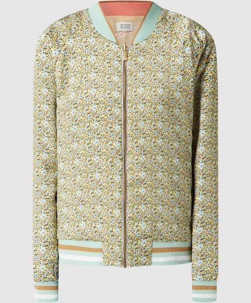 Scotch & Soda Printed Reversible Bomber Jacket Beige XL Woman