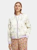 Scotch & Soda Printed Reversible Padded Bomber Jacket S