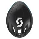 Scott Cadence Plus Helmet - Black Light Blue 55-59 / Azzurro