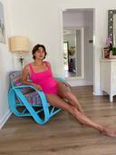 Sea Level Essentials Square Neck One Piece in Hot Pink 12