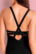 Seafolly - Active Deep V Maillot Black