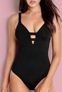 Seafolly - Active Deep V Maillot Black