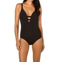 Seafolly Active Deep V One Piece Black
