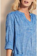 Seafolly Womens Chambray Boyfriend Cotton Beach Shirt XS