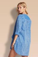 Seafolly Womens Chambray Boyfriend Cotton Beach Shirt XS