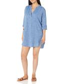 Seafolly Womens Chambray Boyfriend Cotton Beach Shirt XS