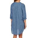 Seafolly Womens Chambray Boyfriend Cotton Beach Shirt XS