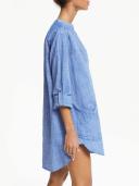 Seafolly Womens Chambray Boyfriend Cotton Beach Shirt XS
