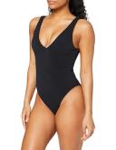 Seafolly Womens Deep V Neck One Piece Swimsuit Light Blue/ Light Blue