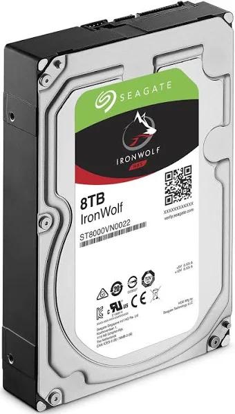 Seagate - ST8000VN0022 - IronWolf 8 TB 3.5" Internal Hard Drive - SATA