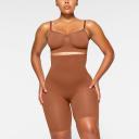 Seamless Sculpt High-Waisted Above The Knee Short | Bronze