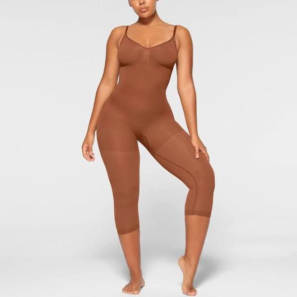 Seamless Sculpt High-Waisted Above The Knee Short | Bronze