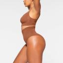 Seamless Sculpt Mid Waist Brief | Bronze