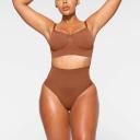 Seamless Sculpt Mid Waist Brief | Bronze