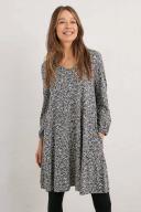 Seasalt Cornwall Wave Wing Dress in Disty Silhouette Onyx 14