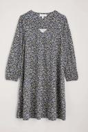 Seasalt Cornwall Wave Wing Dress in Disty Silhouette Onyx 14
