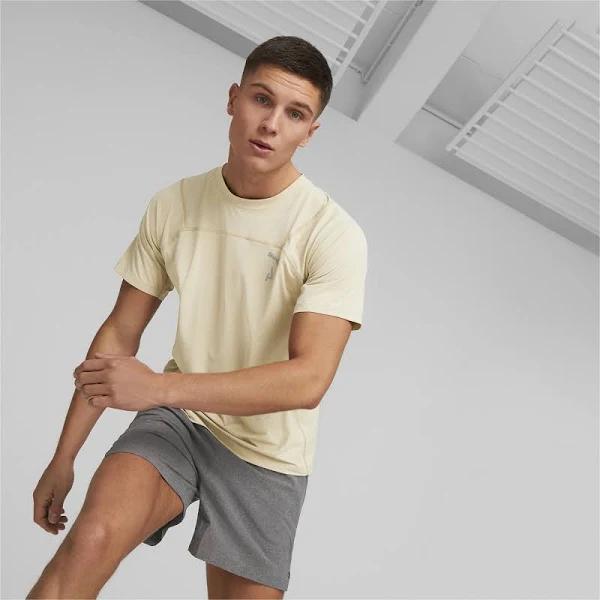Seasons Men's coolCELL Trail Running T-Shirt in Granola, Size XS, Nylon/Elastane by Puma