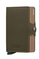 Secrid Twinwallet Compact Wallet - Saffiano Olive