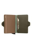 Secrid Twinwallet Compact Wallet - Saffiano Olive