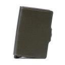 Secrid Twinwallet Compact Wallet - Saffiano Olive