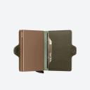 Secrid Twinwallet Compact Wallet - Saffiano Olive