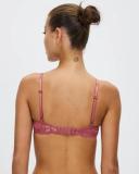 Seductive Comfort Lotus Floral Lift Demi Bra Pink 12 DD