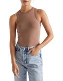 Seed Heritage Core Fitted Tank in Macchiato Cappuccino S