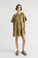Seed Heritage Core Linen Mini Dress Brown 06