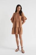 Seed Heritage Core Linen Mini Dress Brown 08