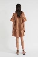 Seed Heritage Core Linen Mini Dress Brown 08