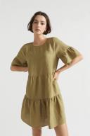 Seed Heritage Core Linen Mini Dress Brown 12
