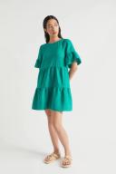 Seed Heritage Core Linen Mini Dress Green 06