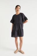 Seed Heritage Core Linen Mini Dress in Deep Navy Dark Navy 04