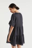 Seed Heritage Core Linen Mini Dress in Deep Navy Dark Navy 04