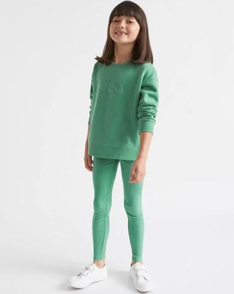 Seed Heritage Core Rib Legging in Green 2